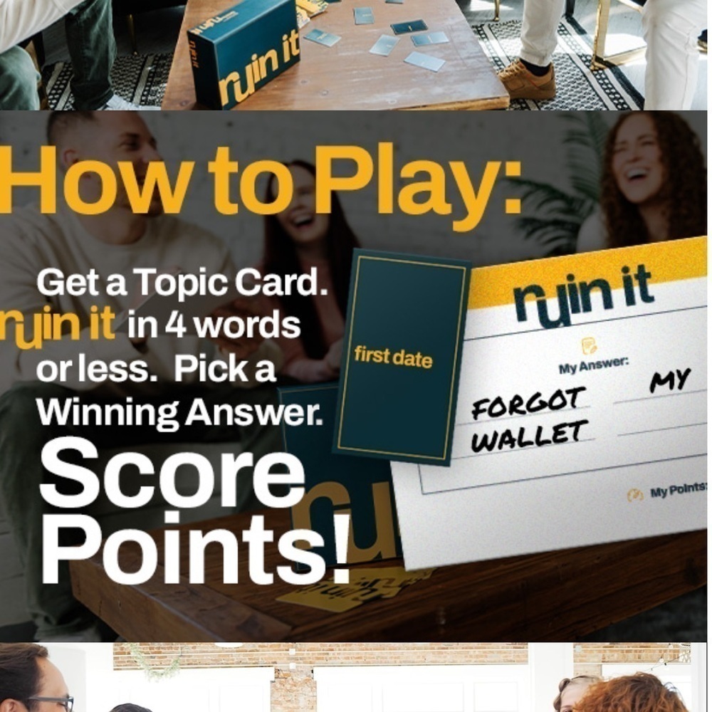 Brand New Ruin It Adult Party Games College Drinking Game Night Ages 18+ - Picture 8 of 12